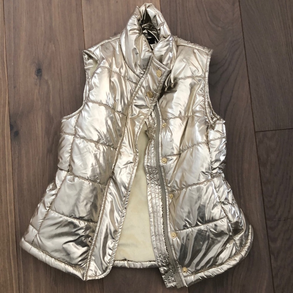 Gold metallic vest